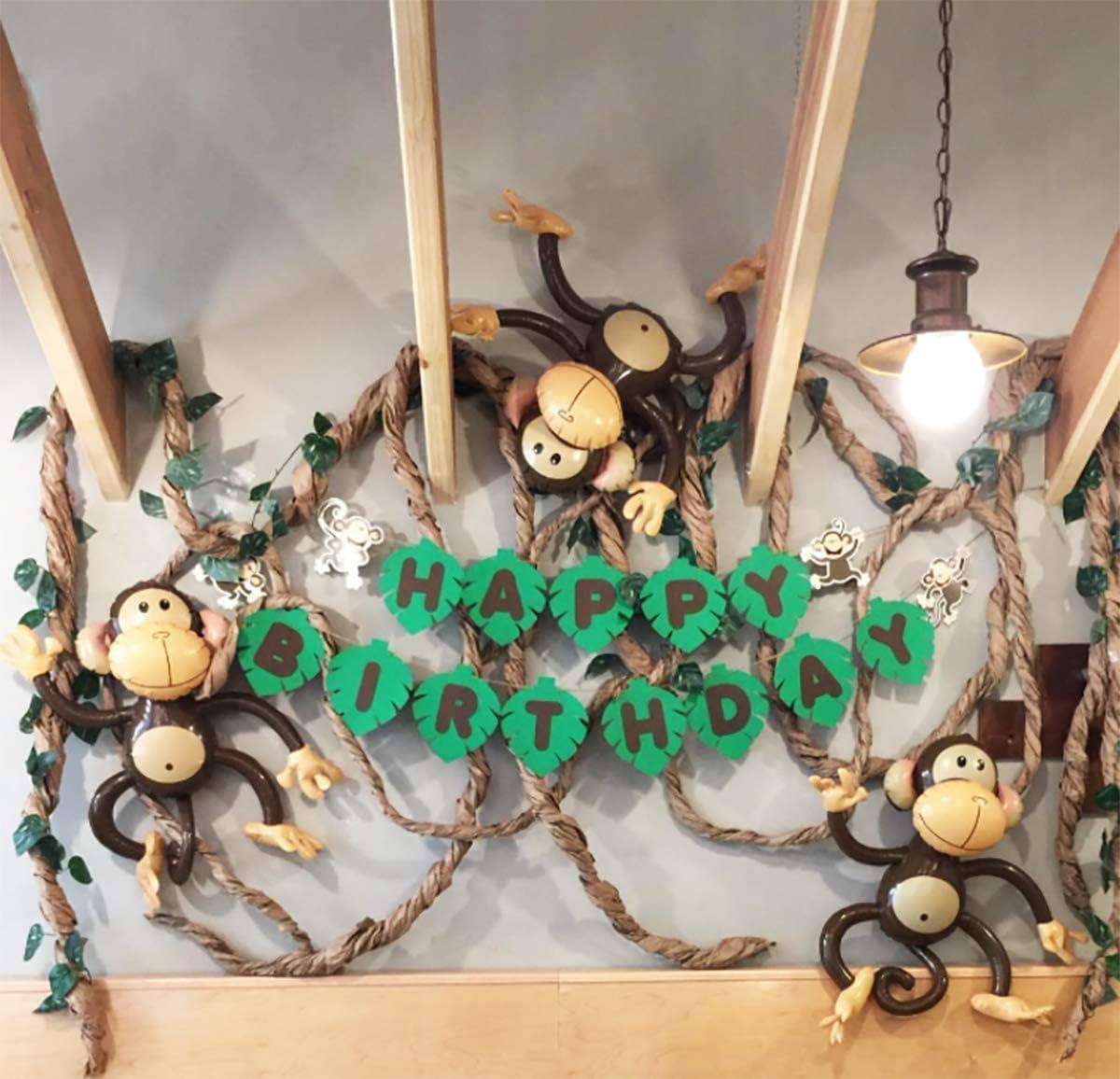 4E's Novelty - Wholesale Inflatable Toy - Kids & Baby - 4E's Novelty 4 Pack 27'' Inflatable Monkeys - Jungle Decor & Party Supplies6