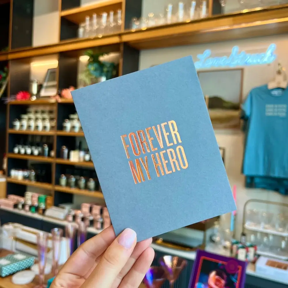 Read Between The Lines® - Wholesale Love Card - Forever My Hero Card1