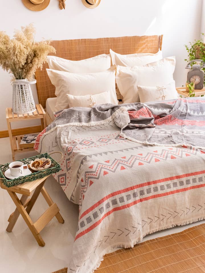 Cobertor de Algodão 100% para Cama – Manta Uzman Home Textile por atacado de Uzman home textile