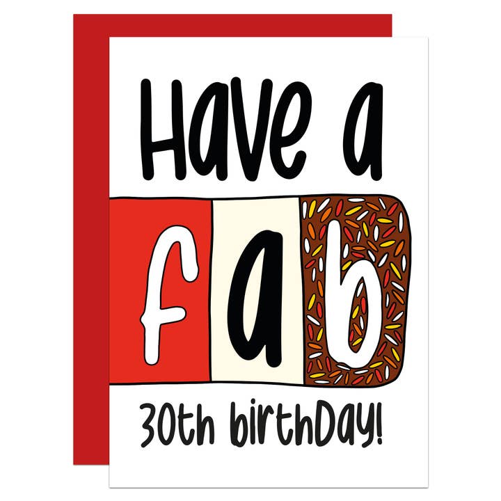 TeePee Creations – wholesale Födelsedagskort – Fab Milestone Födelsedag Lolly Pun A6-kort