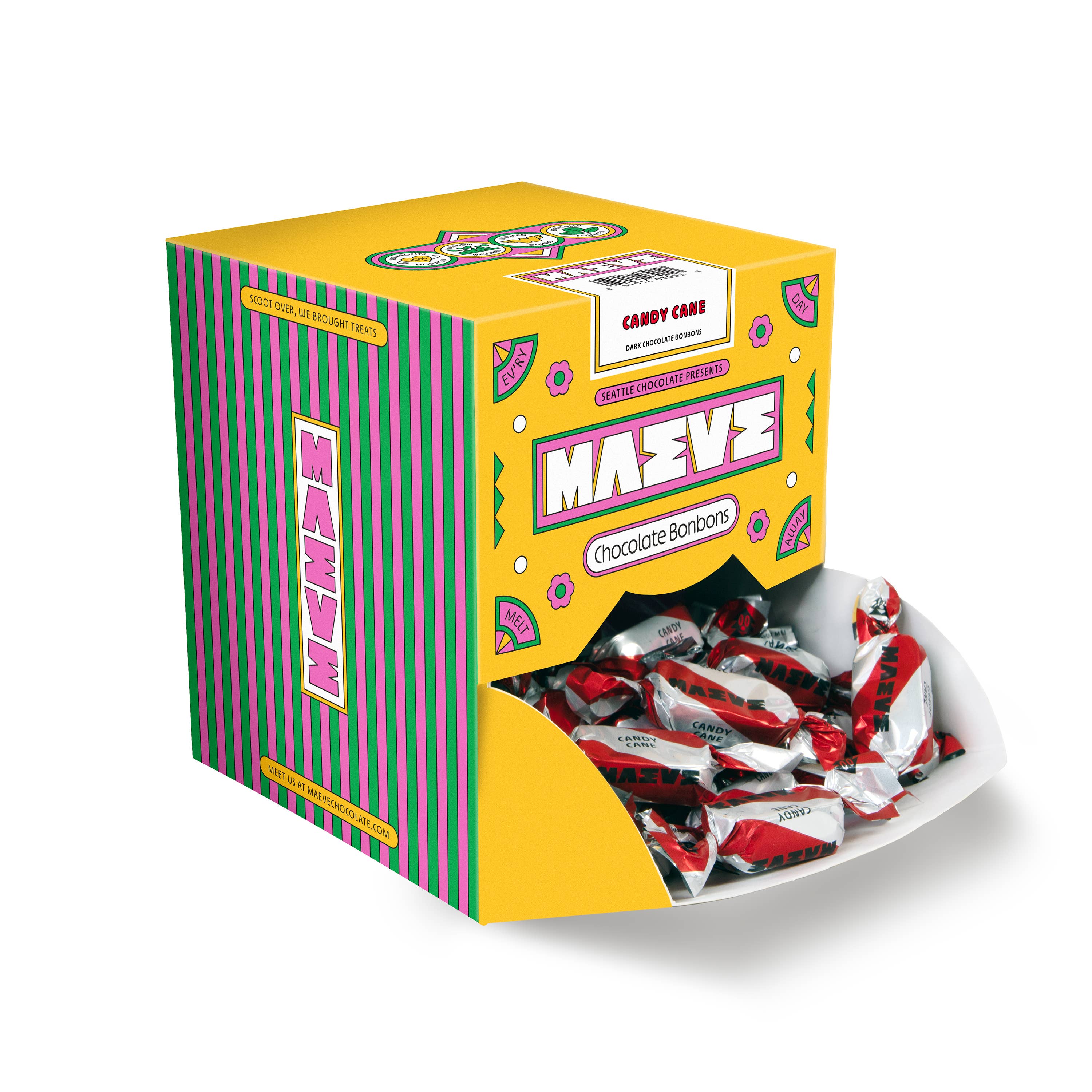 Seattle Chocolate Presents Maeve - Vente Chocolat - Vacances - Bonbons Canne de Bonbon en Vrac - 2lb