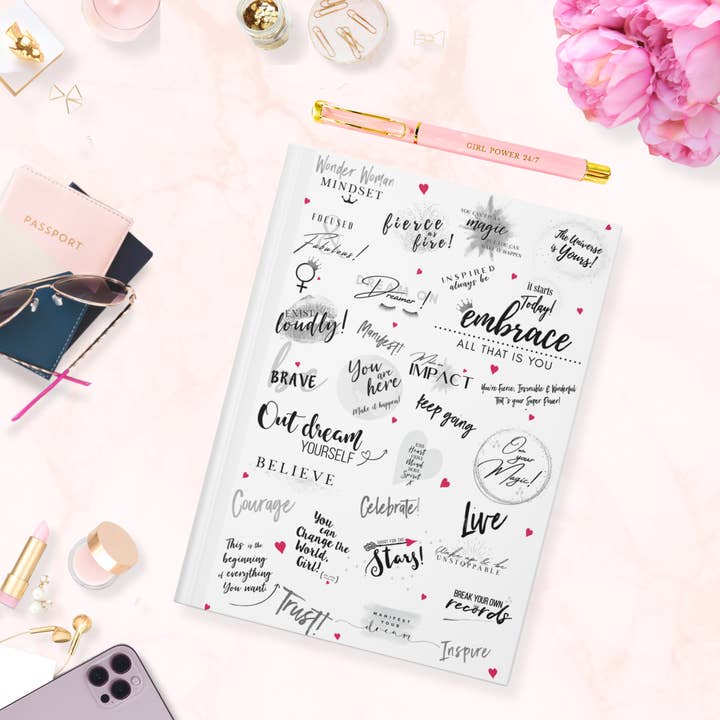 Girl Power 24/7 - Wholesale Journal/Diary - Girl Power Hardcover Journal - Be Unstoppable!10