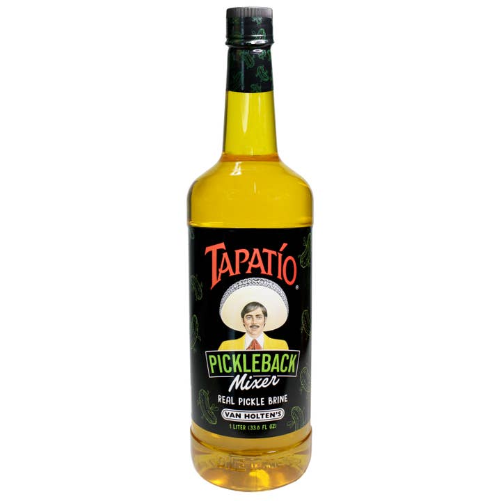 Van Holten's Tapatio Pickleback Mixer, 1L Pickle Brine, 6ct for wholesale by Grandpa Joe's Candy Shop