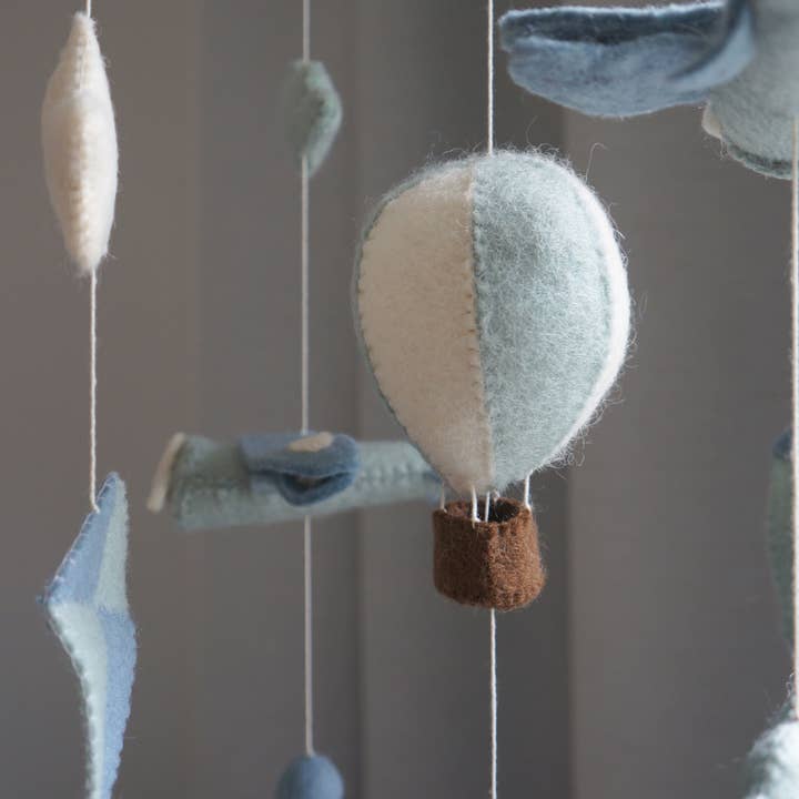 Gamcha - Wholesale Baby Mobile - Mobile, Airballoon/Plane/Kite, Blue1