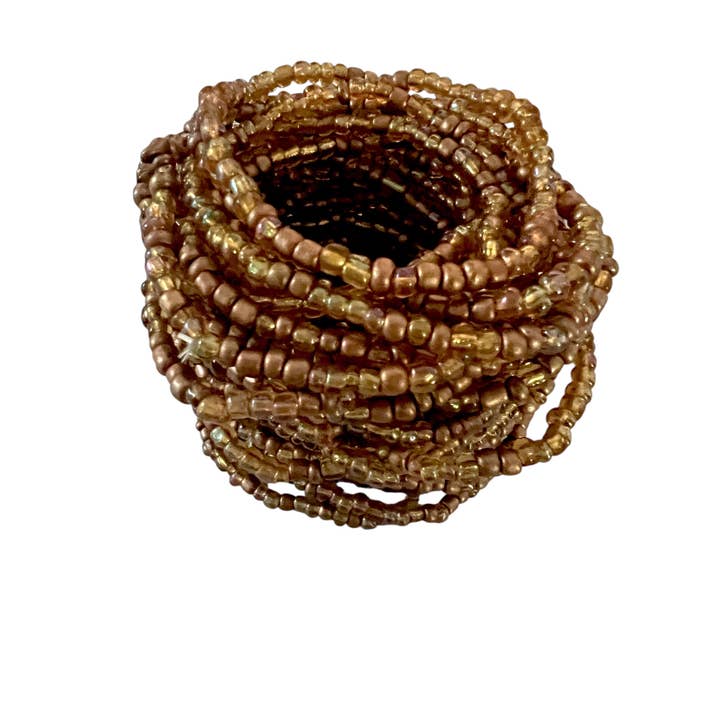 Perlenarmbänder 50 Stk. metallisch bronzegold 0,60 $ pro Stück für den Großhandel von Erik & Mike