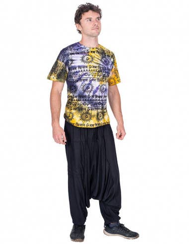 Men's Black Harem Trousers for wholesale on Faire
