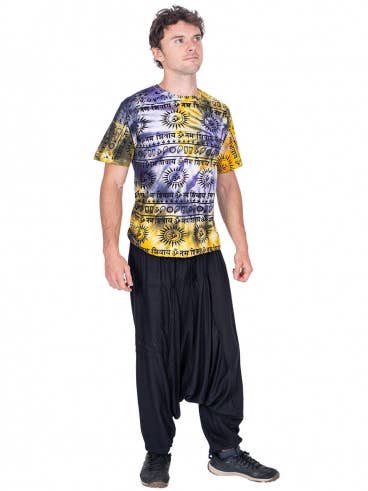 Pantaloni Harem neri da uomo per la vendita all'ingrosso da parte di Kimago Look