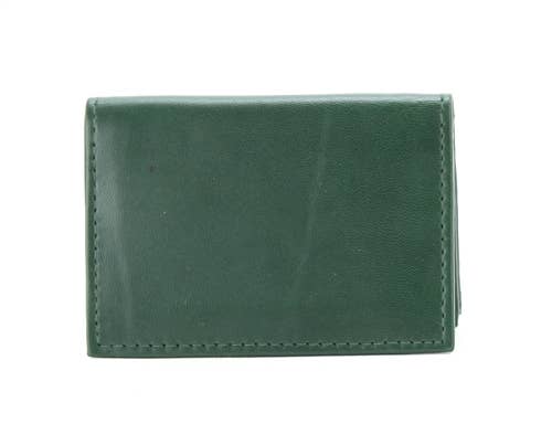 Leather Impressions Inc - Wholesale Card Holder - Unisex - Lambskin Business Card Case Style : Bcc401 Green1
