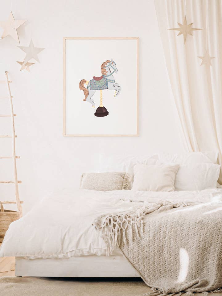 Karussell Pferd Weihnachtsmotiv Für Kinderzimmer für den Großhandel von MiniDei