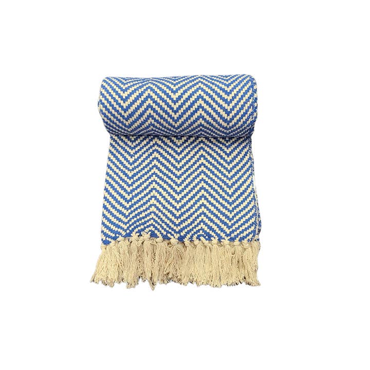 Asia West - Wholesale Throw Blanket - Teal, Blue, Plum, Tan or Black 100% Cotton Throw Blanket