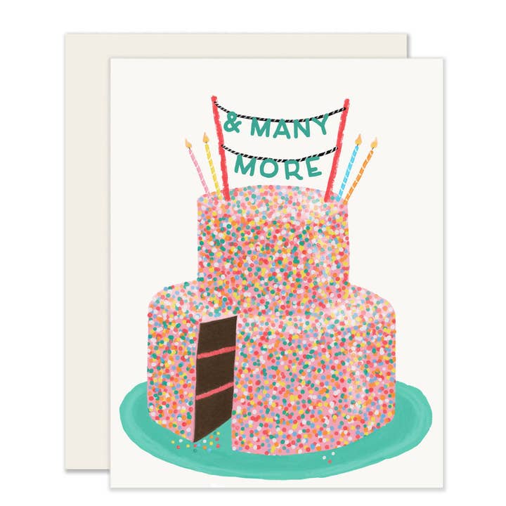 And Many More | And Many More Birthday Card for wholesale by Slightly Stationery