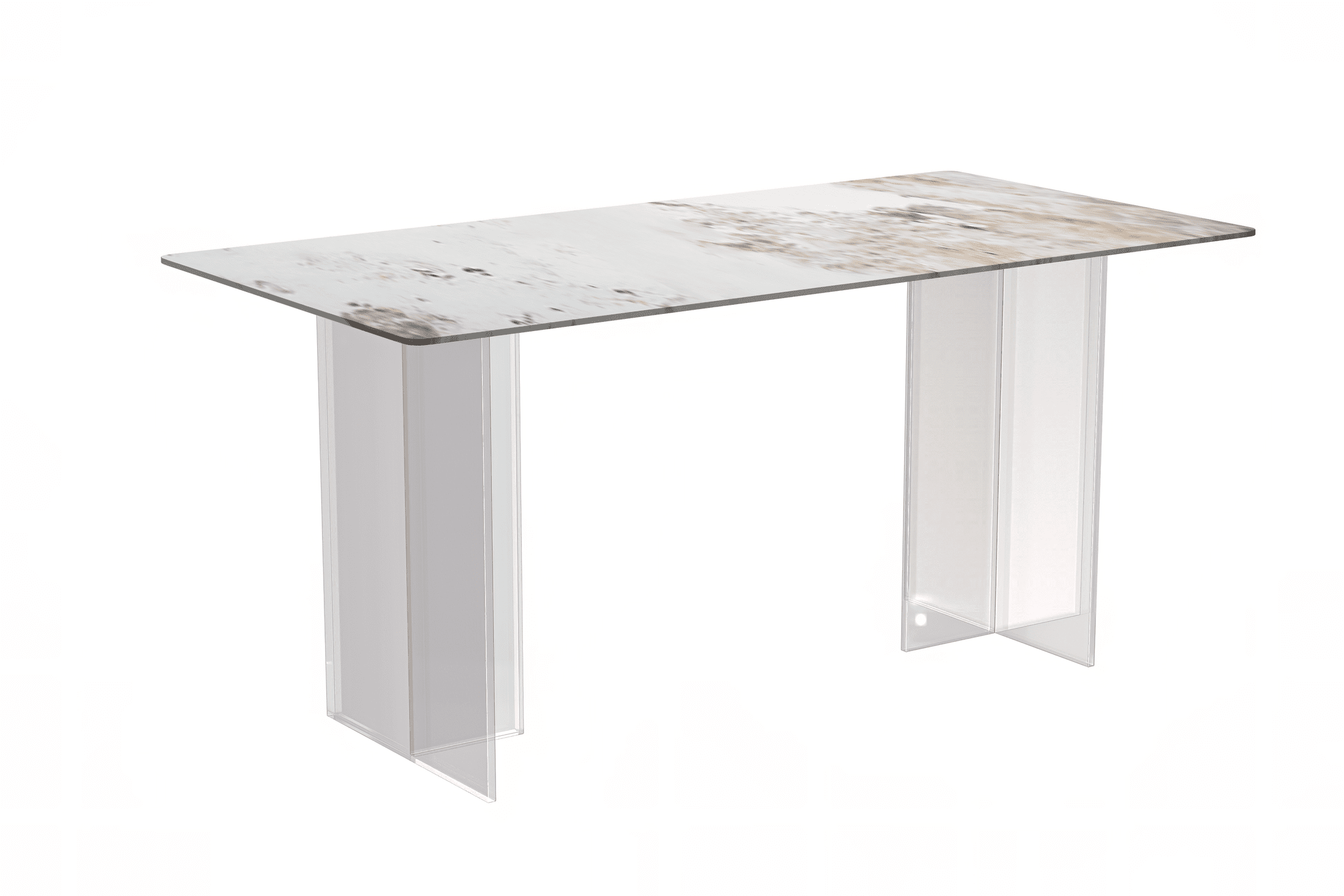 LeisureMod - Wholesale Side Table - Kova Rectangular Dining Table with Stone or Glass Top12
