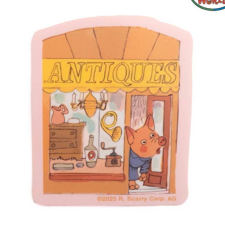 Three Potato Four - Vente Autocollant - 3P4 x Richard Scarry® - Autocollant Boutique d'Antiquités0