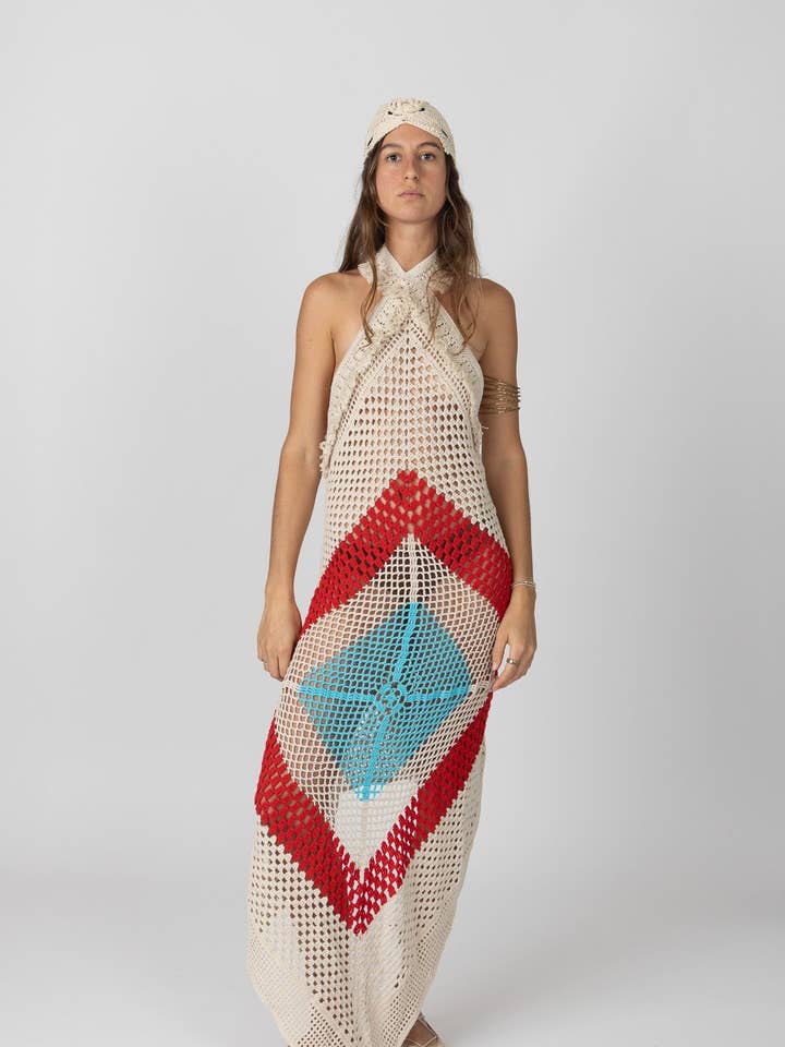 Hibiscus Crochet Dress for wholesale by Gipcco Design