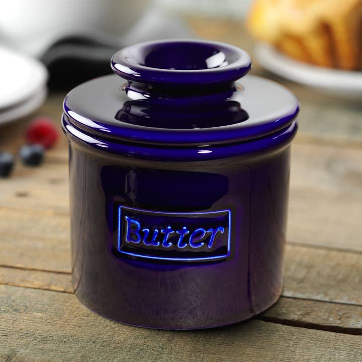 The Original Butter Bell® Crock – Engroshandel Smørskål – Den originale Butter Bell® Crock - Cafe Koboltblå