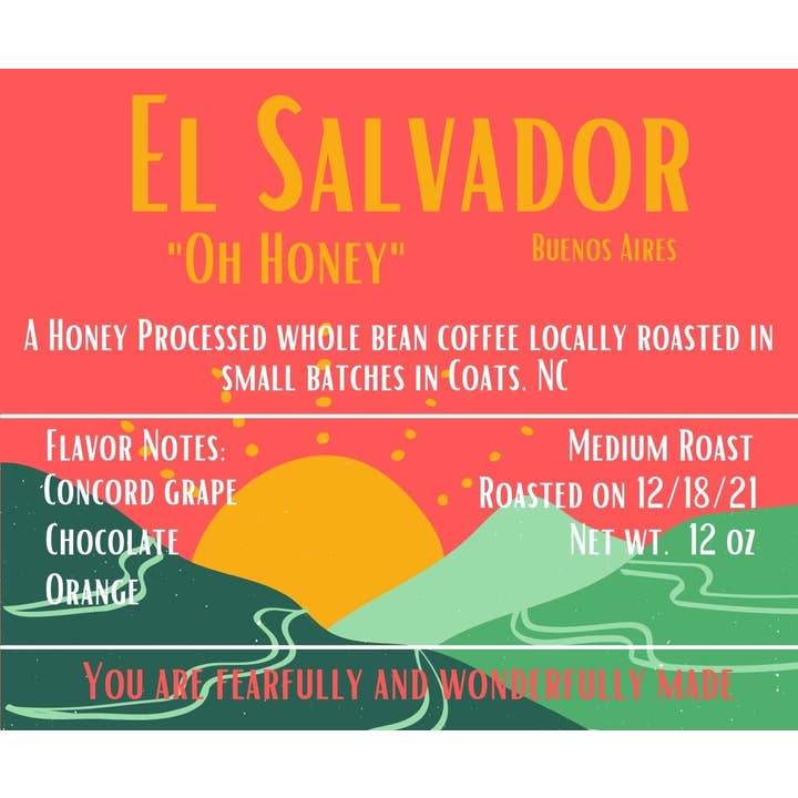 El Salvador "Oh Honey" for wholesale by 129 Coffee Roasters