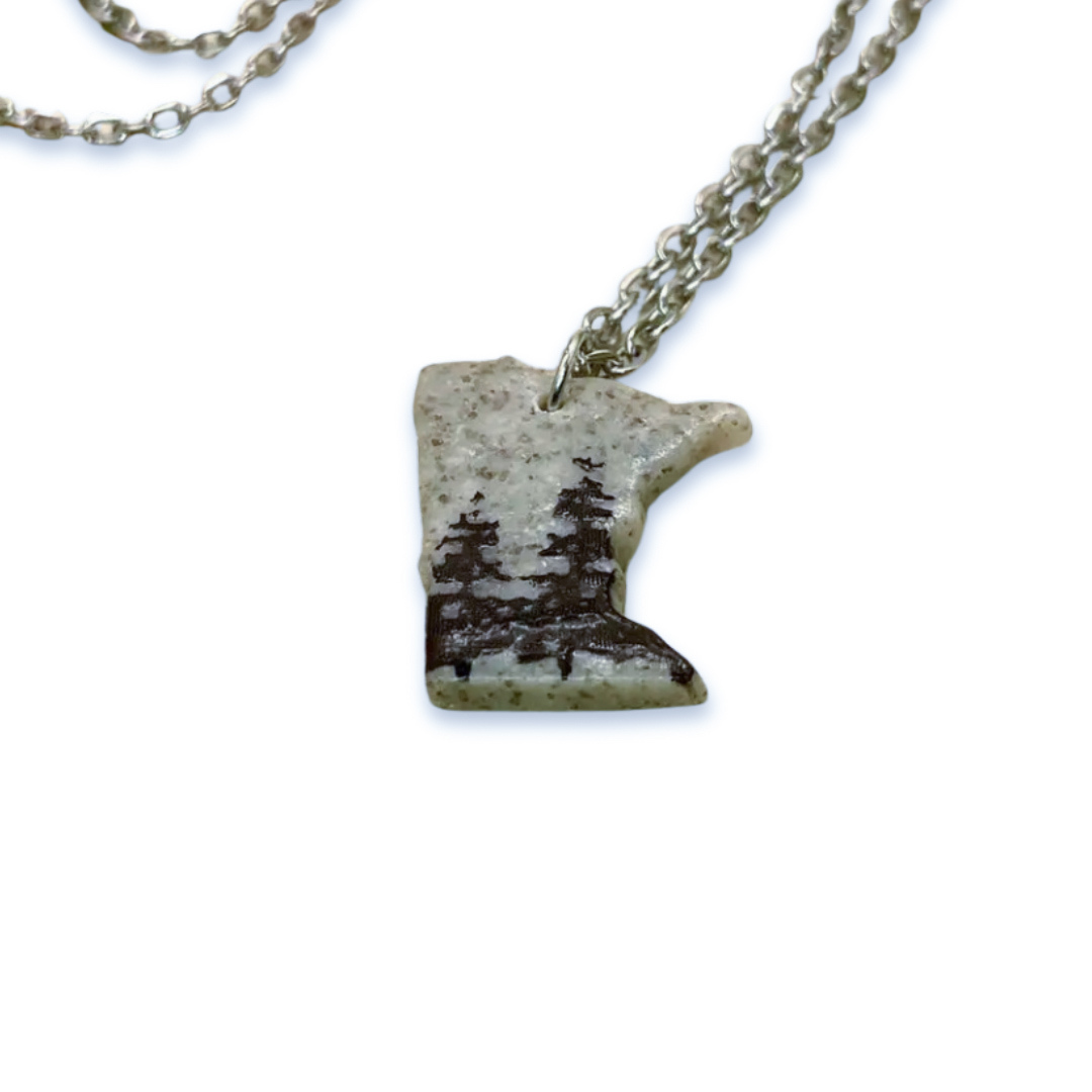 Aqua Essence Co - Wholesale Pendant/Charm Necklace - Minnesota Necklace | Handmade MN 18 Inch Pendant Necklace1