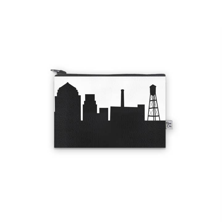 Durham North Carolina Skyline Vegan Leather Mini Wallet for wholesale by Anne Cate