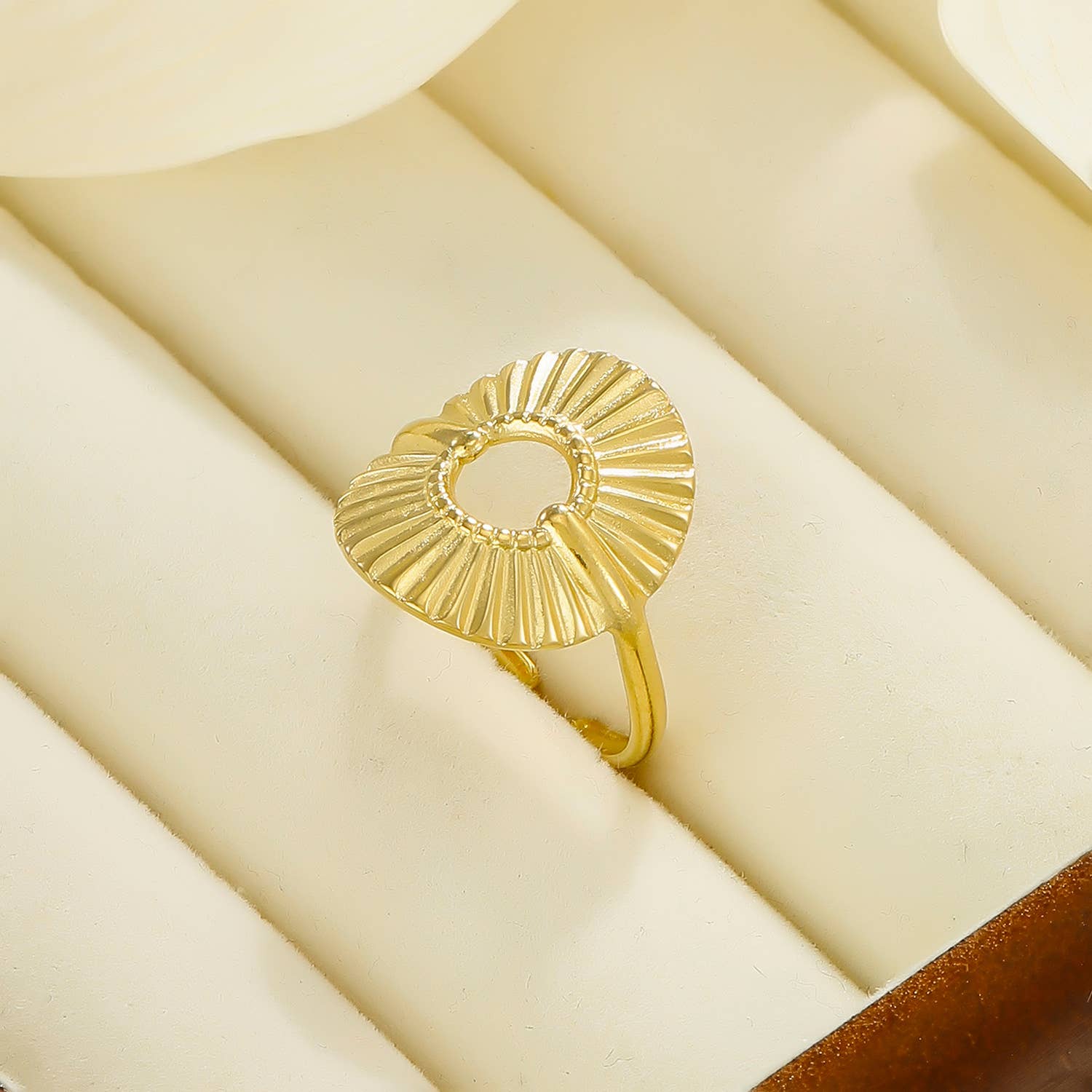 Kapyco - Wholesale Band/gestapelde ring - Roestvrijstalen ring - BG310214