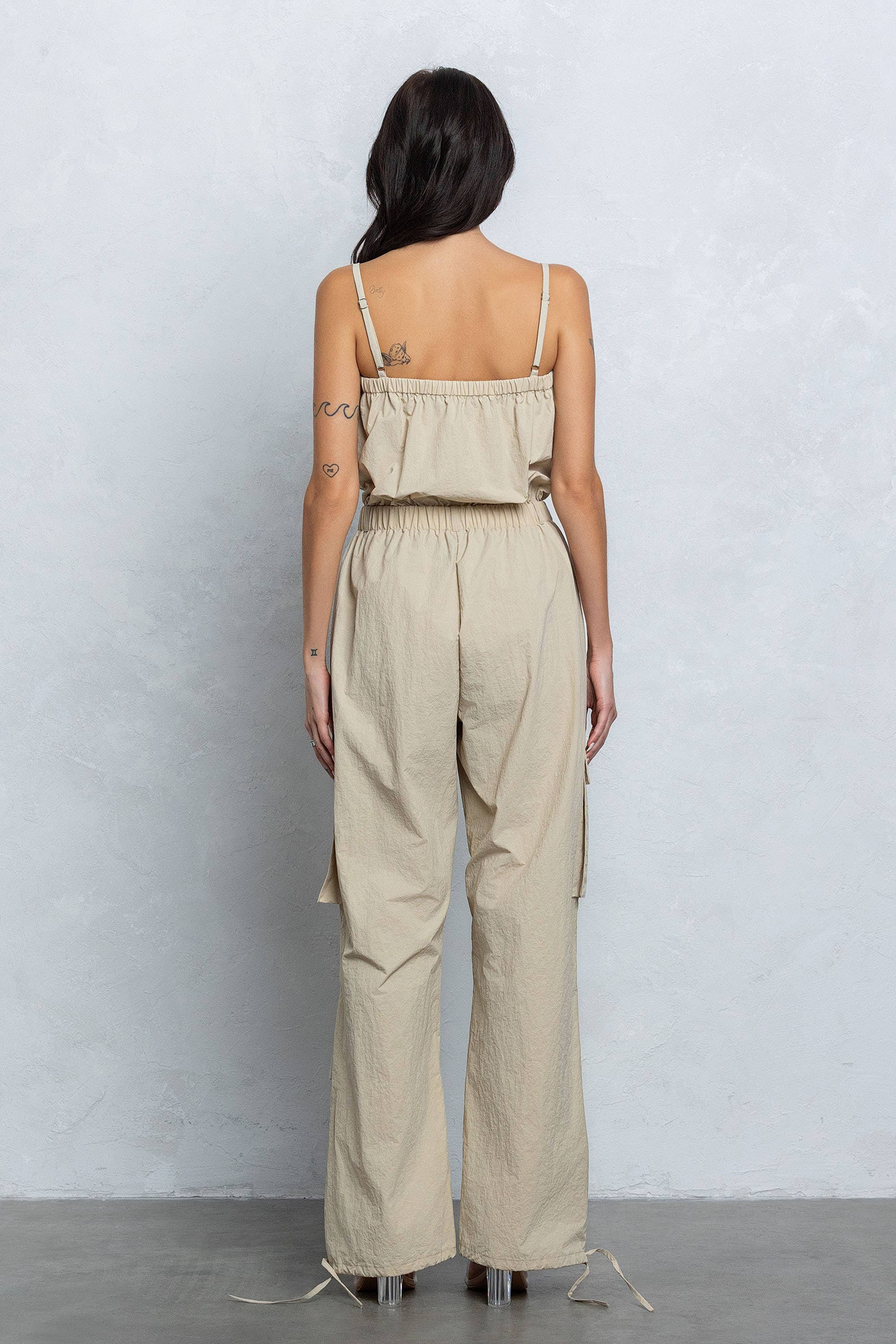 No Vacancy - Wholesale Jumpsuit - Women's - Tube top parachute cargo jumpsuit8