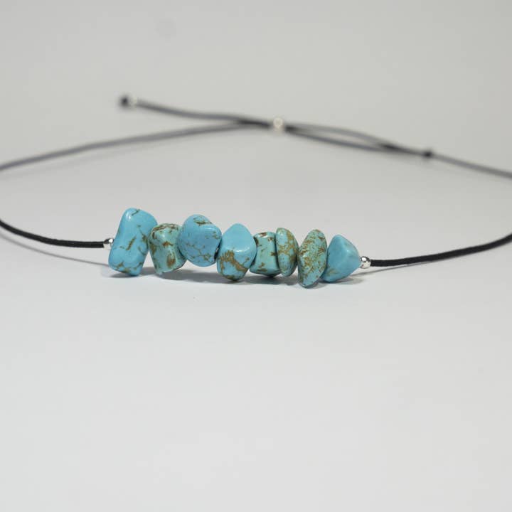 Lina blue howlite necklace for wholesale by GHJUVELLU