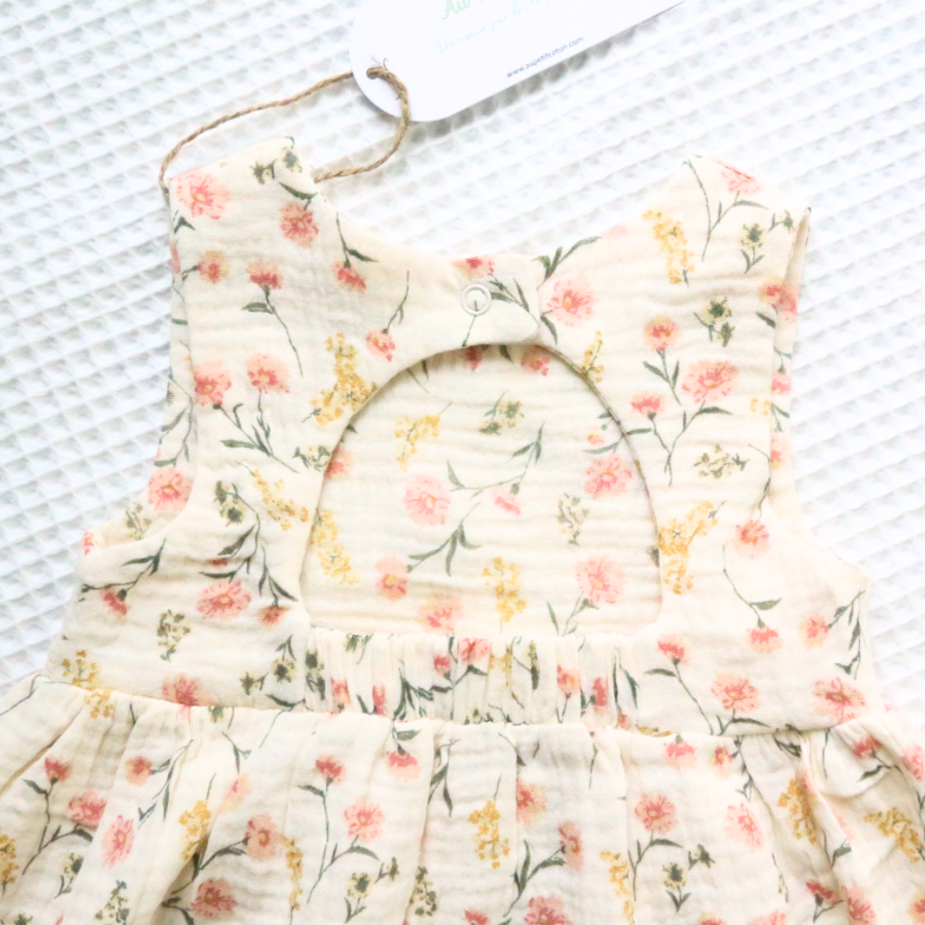 Au Petit Coton - Wholesale Dress - Baby - Organic cotton baby dress with headband1
