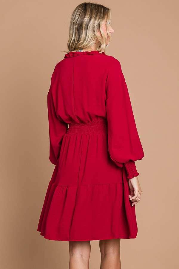 Culture Code – wholesale Klänning - Dam – CWD1867L - OMLOTTKLÄNNING MED VOLANGKANT OCH FLERA LAGER7