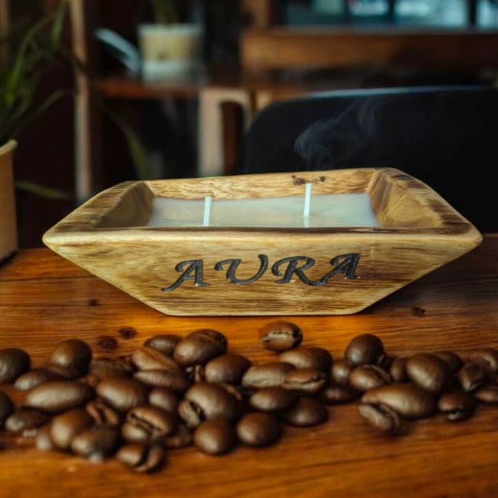 Aura Classic Hand Crafted Dough Bowl bowl Table Decor candle for wholesale by Aura & Aloe