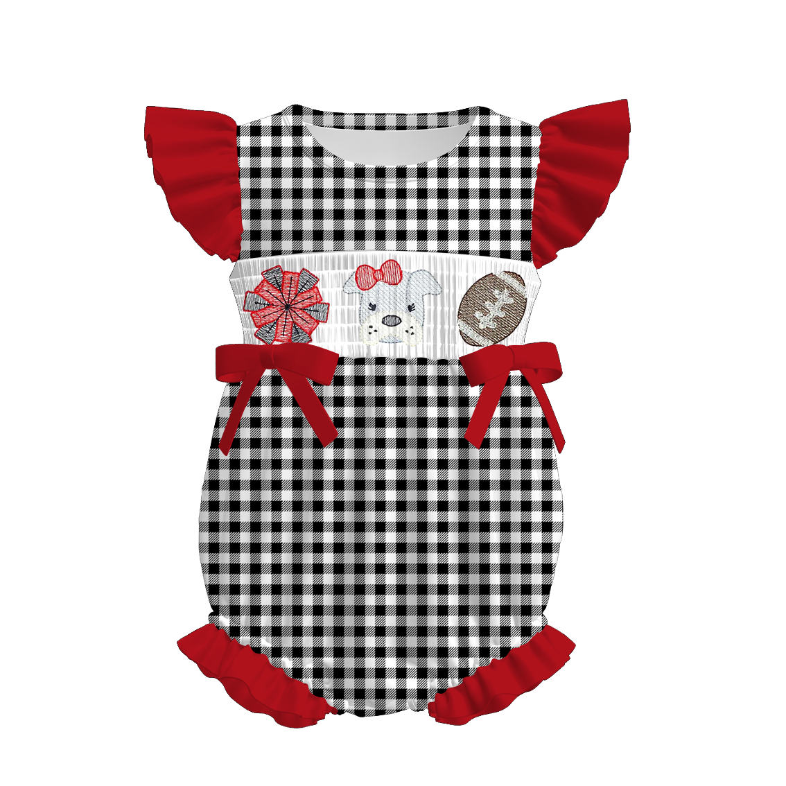Auraquise - Wholesale Clothing Set - Baby - Georgia Football Embroidered Matching Sibling Outfits5