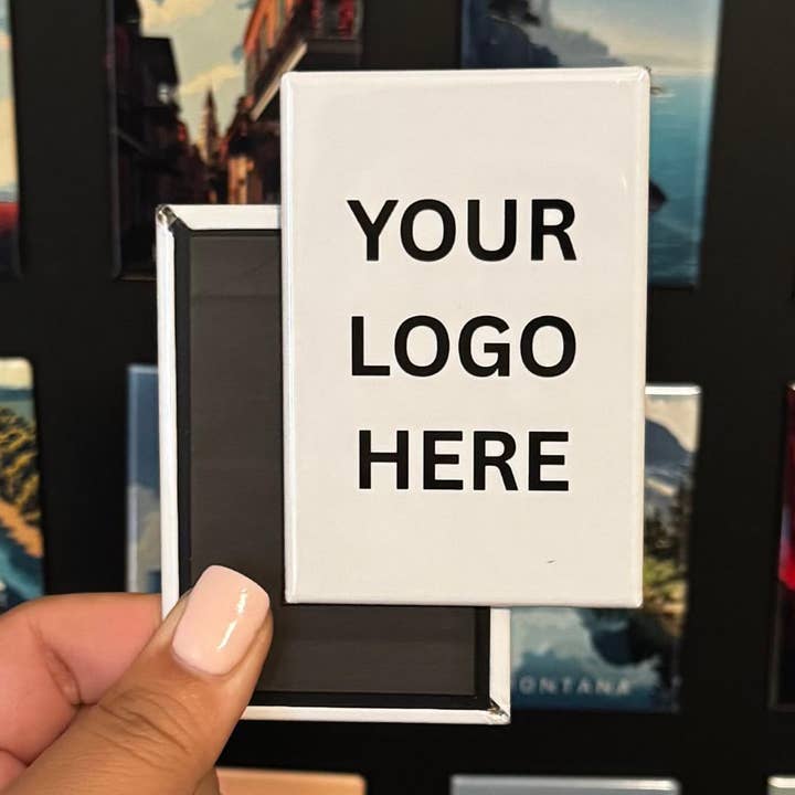 Anpassad företagslogomagnet – Personlig kylskåpsmagnet för wholesale av Tieu Magnetic