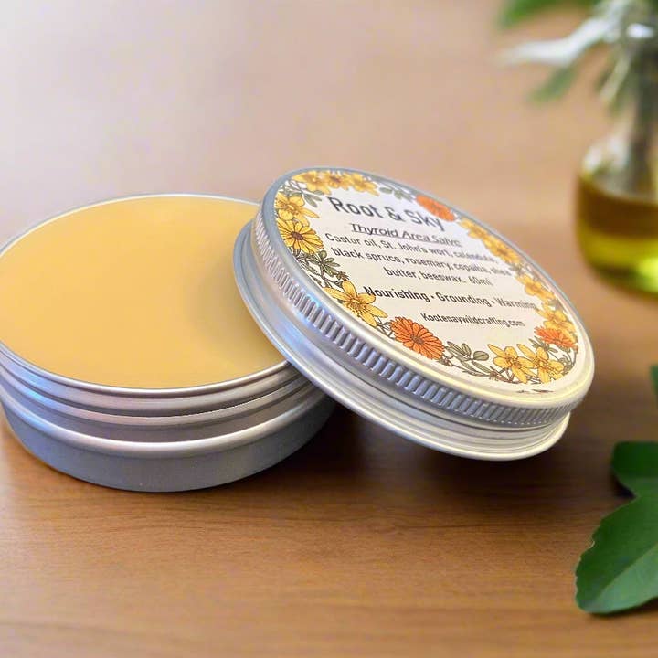 Root & Sky: Throat & Neck Salve for wholesale by Kootenay Wildcrafting Co