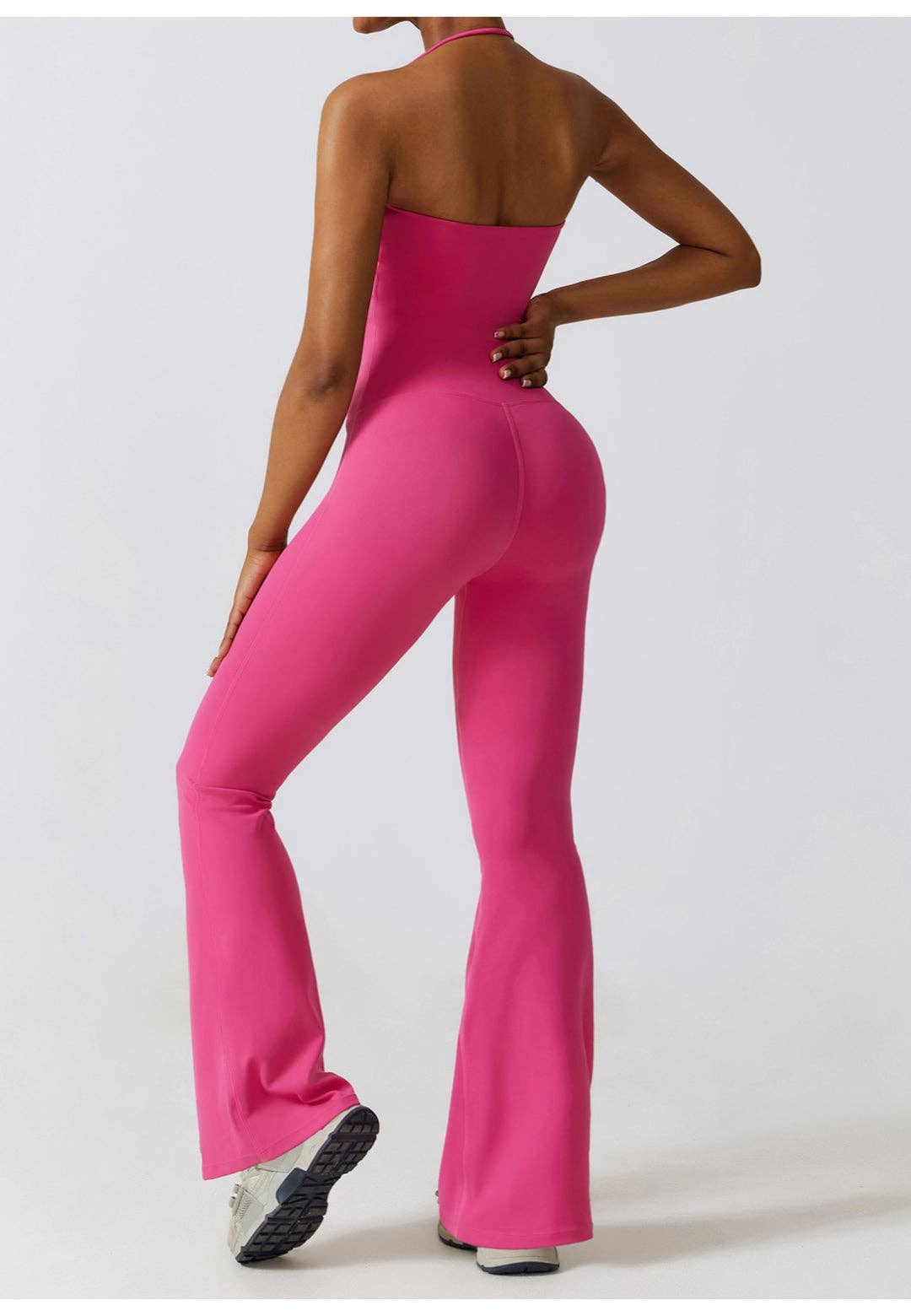 Active by Anna-Kaci - Wholesale Athletic/Lounge Leggings - Women's - Shirred High Waist Flared Leggings8