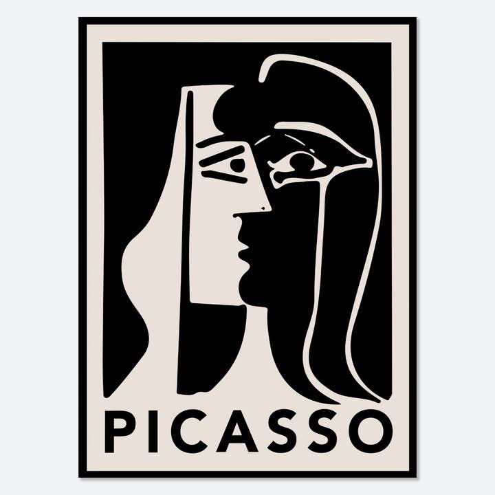 Picasso The Kiss 1979 Abstract Vintage Poster Art Print PP29 for wholesale by Sugar & Canvas