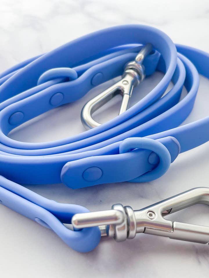 waterproof blue leash for wholesale by Taylor's Pawsome Shop