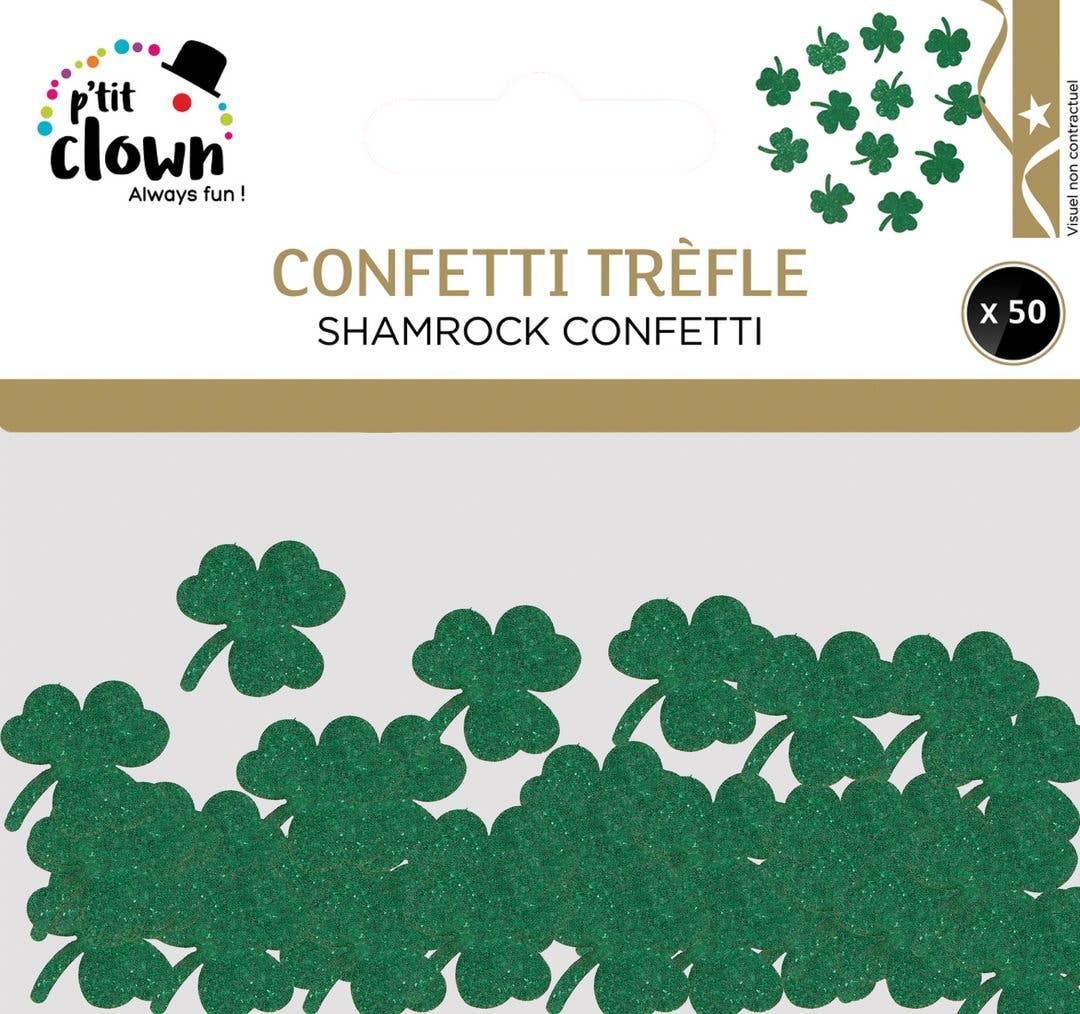 P'tit Clown - Wholesale Confetti - Table Confetti - Clovers - Set of 500