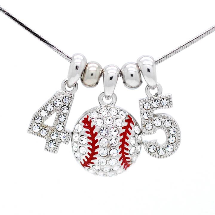 Fan Star Jewelry - Wholesale Pendant/Charm Necklace - Baseball/Softball Crystal Ball Necklace6