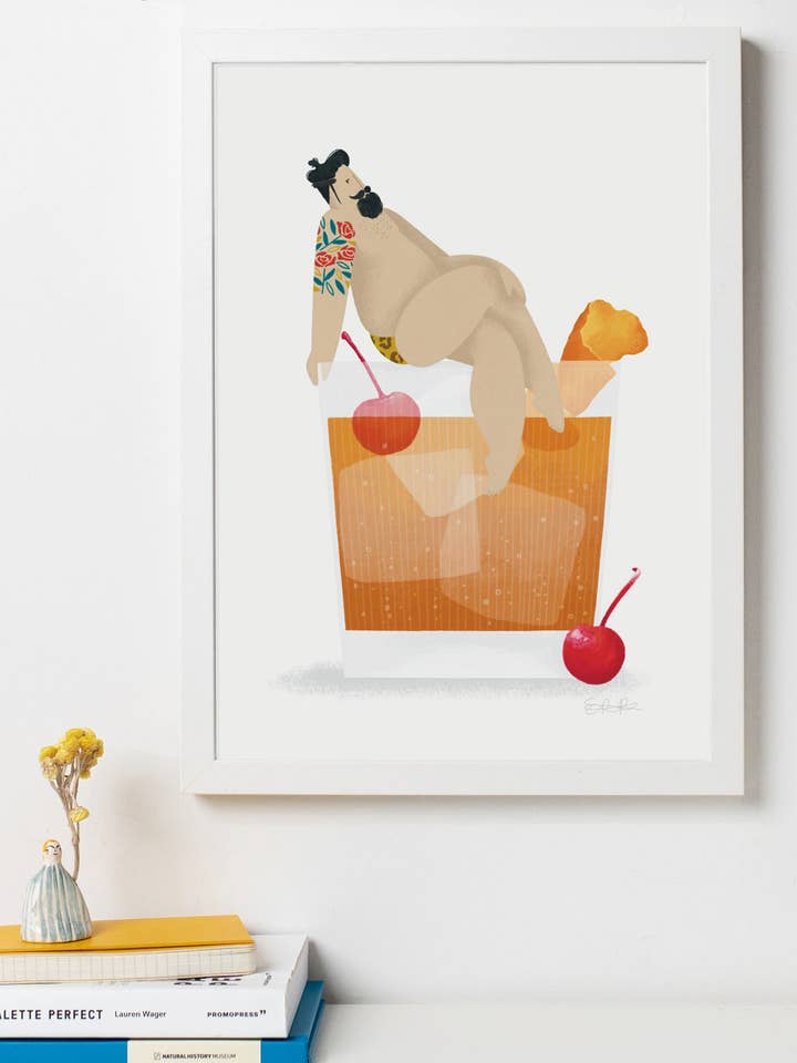 A4 Print - Sexy Old Fashioned for wholesale by Elsa Rose Frere