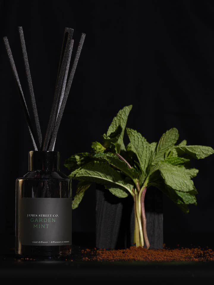 Garden Mint Reed Diffuser -Spring -Herbaceous -Soil -Fresh for wholesale by James Street Co.