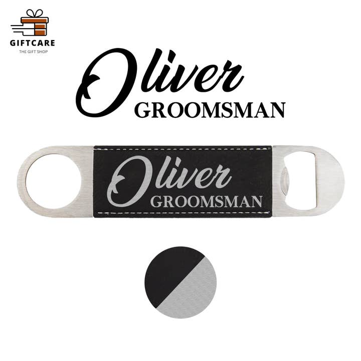 Ouvre-bouteille personnalisé/clé de bar Monogram Favor Party Gift pour la vente par Laser Leatherette