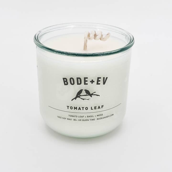 Bode+Ev - Wholesale Jar/Filled Candle - Tomato Leaf | Fresh Green Garden Soy Candle + Room Spray