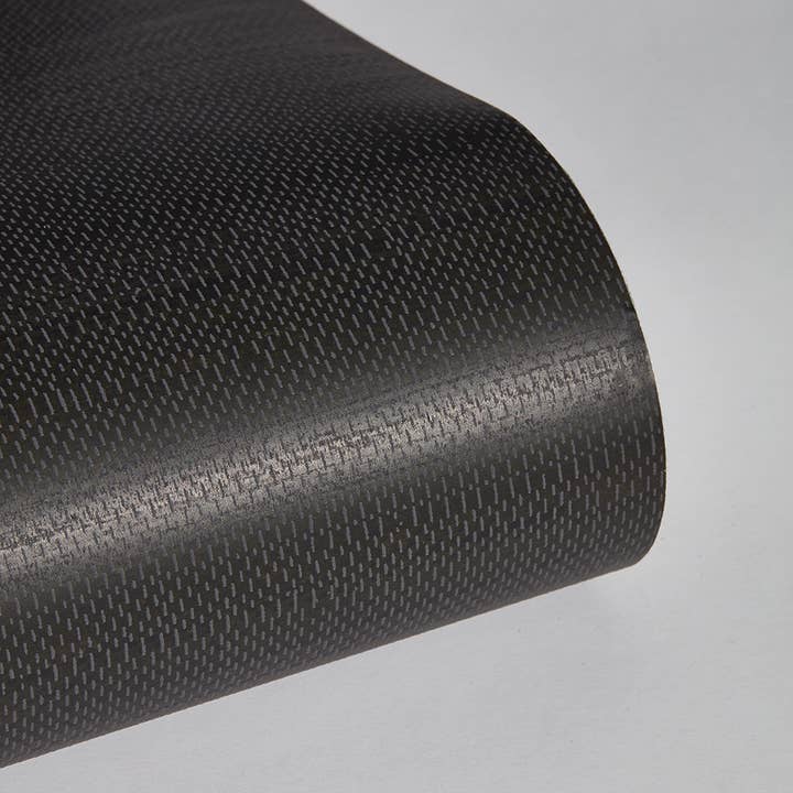 Horizontal Faux Grasscloth Black P&S Wallpaper, 28 sq. ft. for wholesale on Faire8