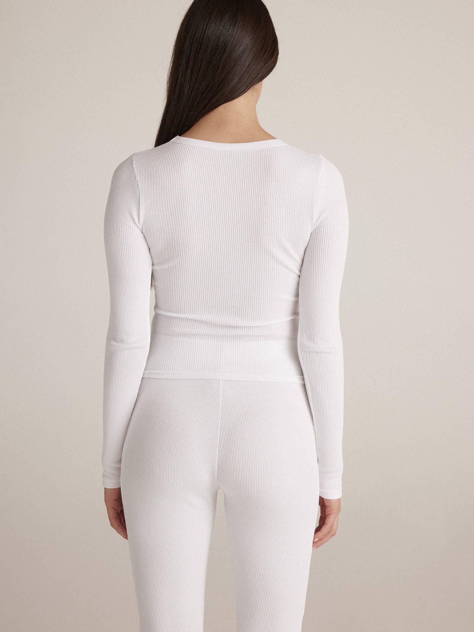 WHITE TIANA THERMAL TOP for wholesale on Faire2