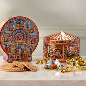 Churchill's Confectionery – wholesale Biscuit – Big Wheel Gift Tin with choice of Fudge or Shortbread6