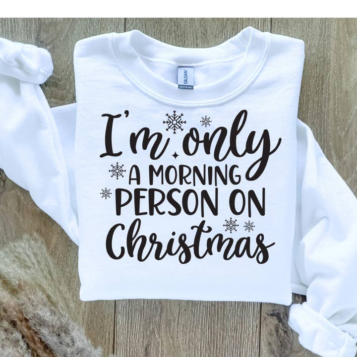 Jag är bara en morgonperson på jultröja för wholesale av Londas Trendy Tees