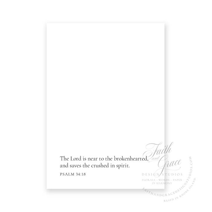 Faith and Grace Design Studios - Wholesale Sympathy Card - I'm Sharing in Your Sadness Religious Sympathy Card1