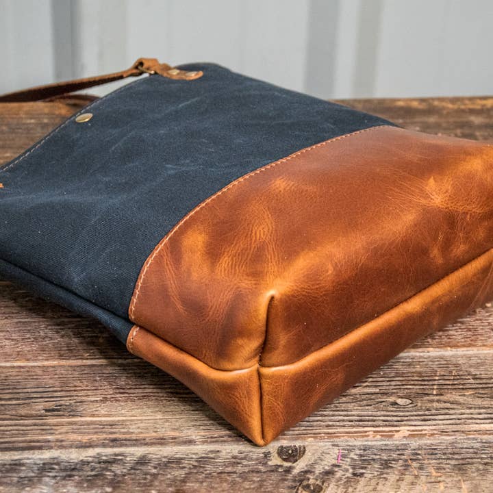 In Blue Handmade - Wholesale Tote bag – Women's - Essential Waxed Canvas and Leather Tote with Options19