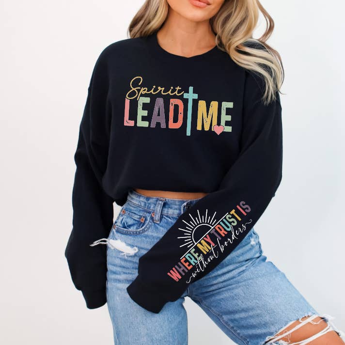 Sweet and Sassy Tees - Wholesale Sublimation Transfer - Spirit Lead Me with sleeve DTF Transfer (Co0