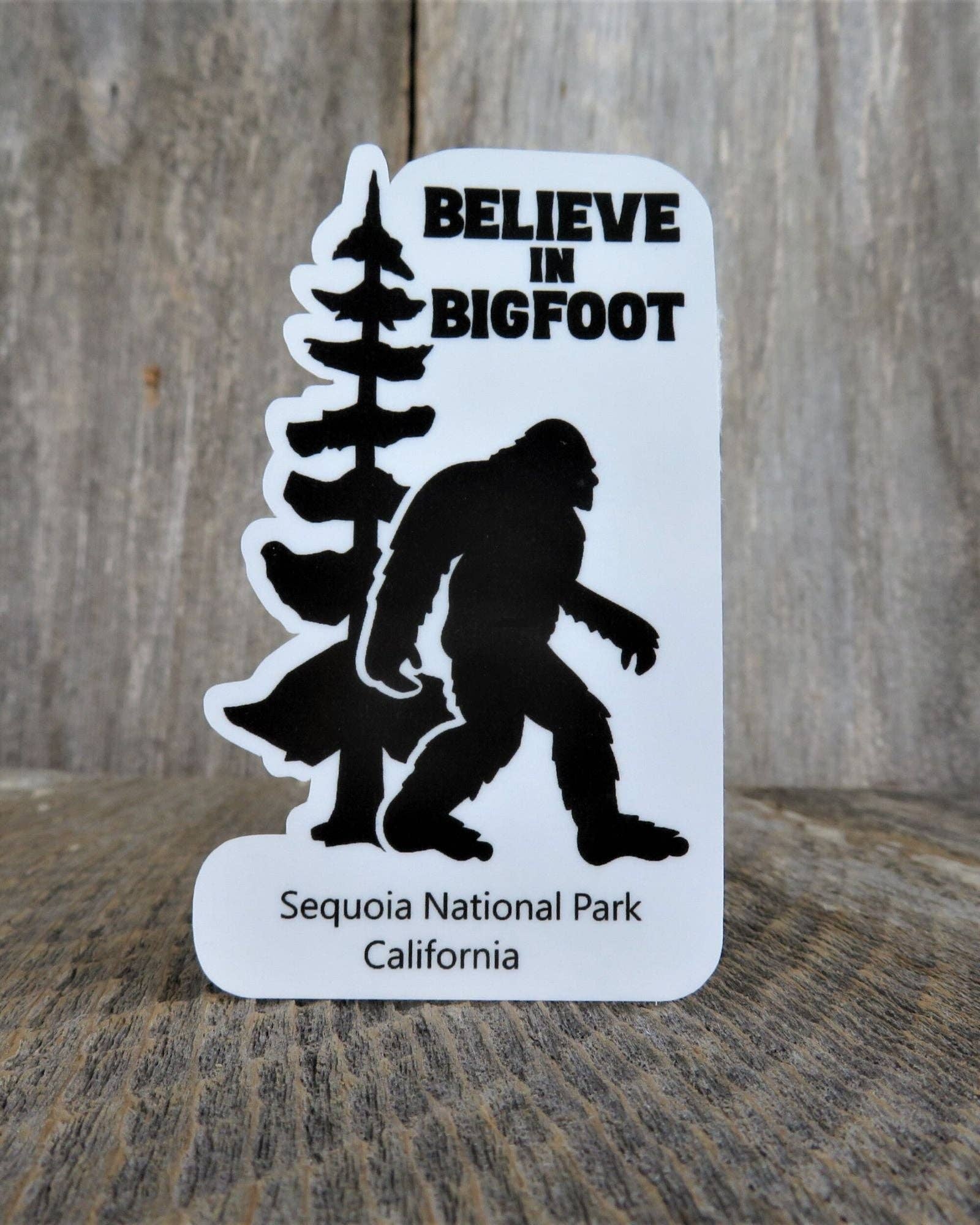 Kirk's Krafts - Wholesale Sticker - Sequoia National Park Sticker Believe in Bigfoot California Tall Tree Outdoors Waterproof Water Bottle Laptop Sticker3