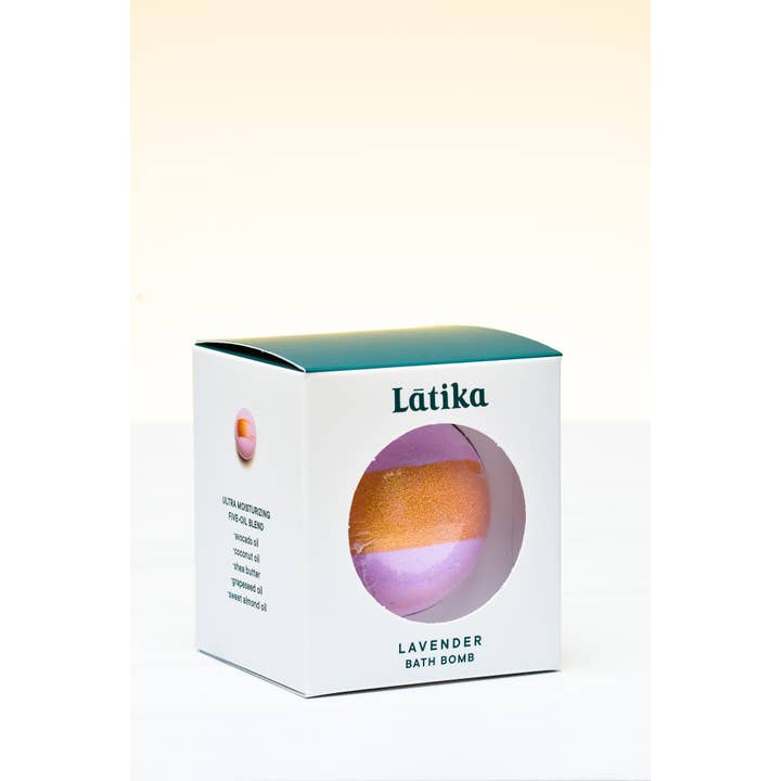 Latika Beauty - Wholesale Bath Bomb/Fizz - 🟣Lavender Bath Bomb - Hand Painted with gold