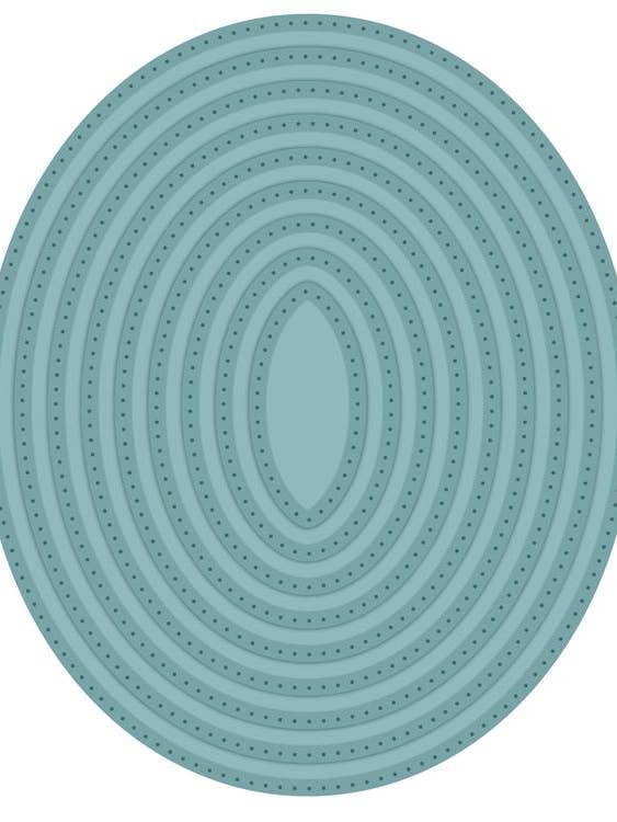 Noble Collection Double Pierced Ovals - Set B Die for wholesale by Ecstasy Crafts Distributing